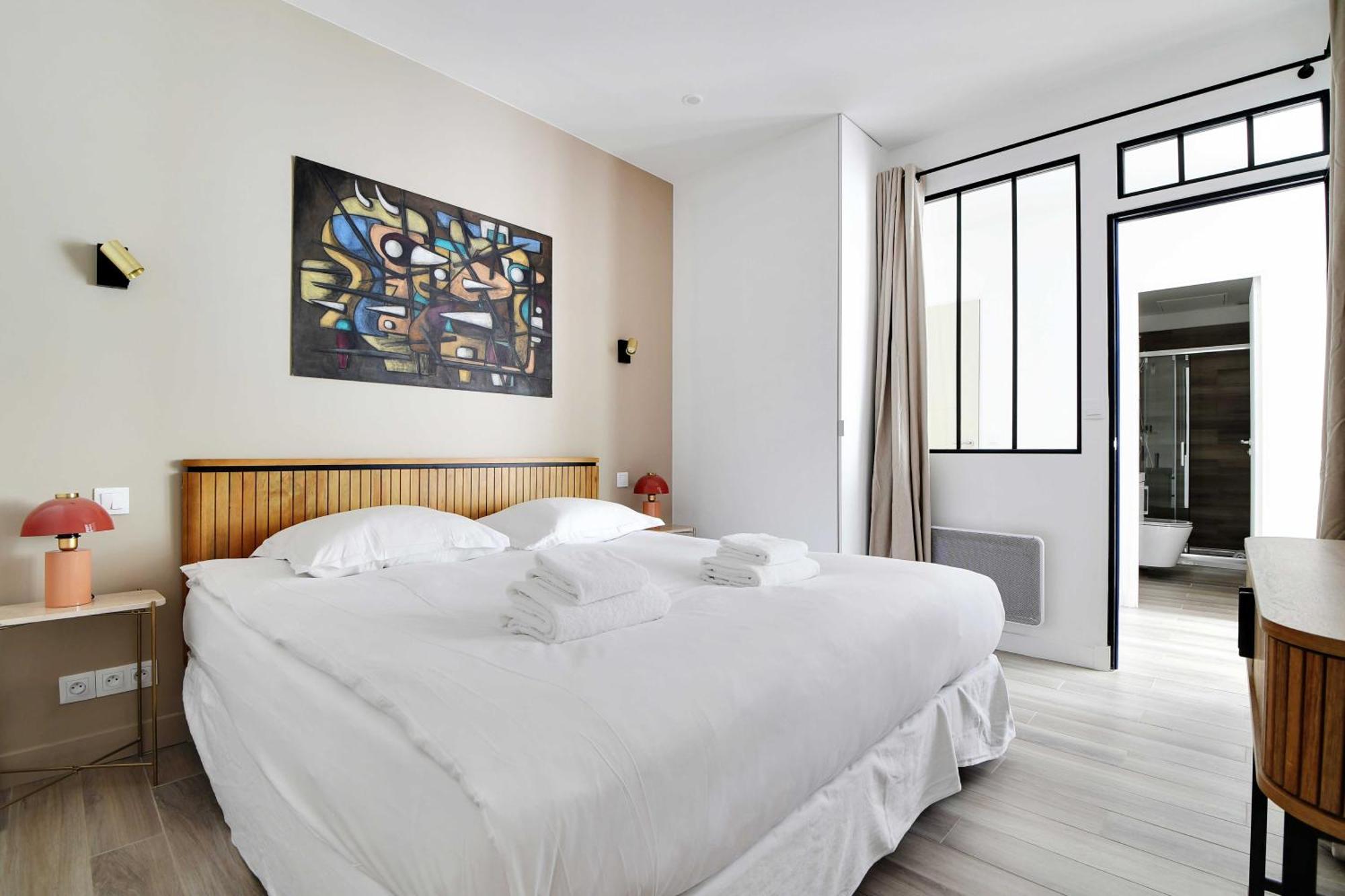 Appartement Charming With Patio - 2bd4p - Monceau Park