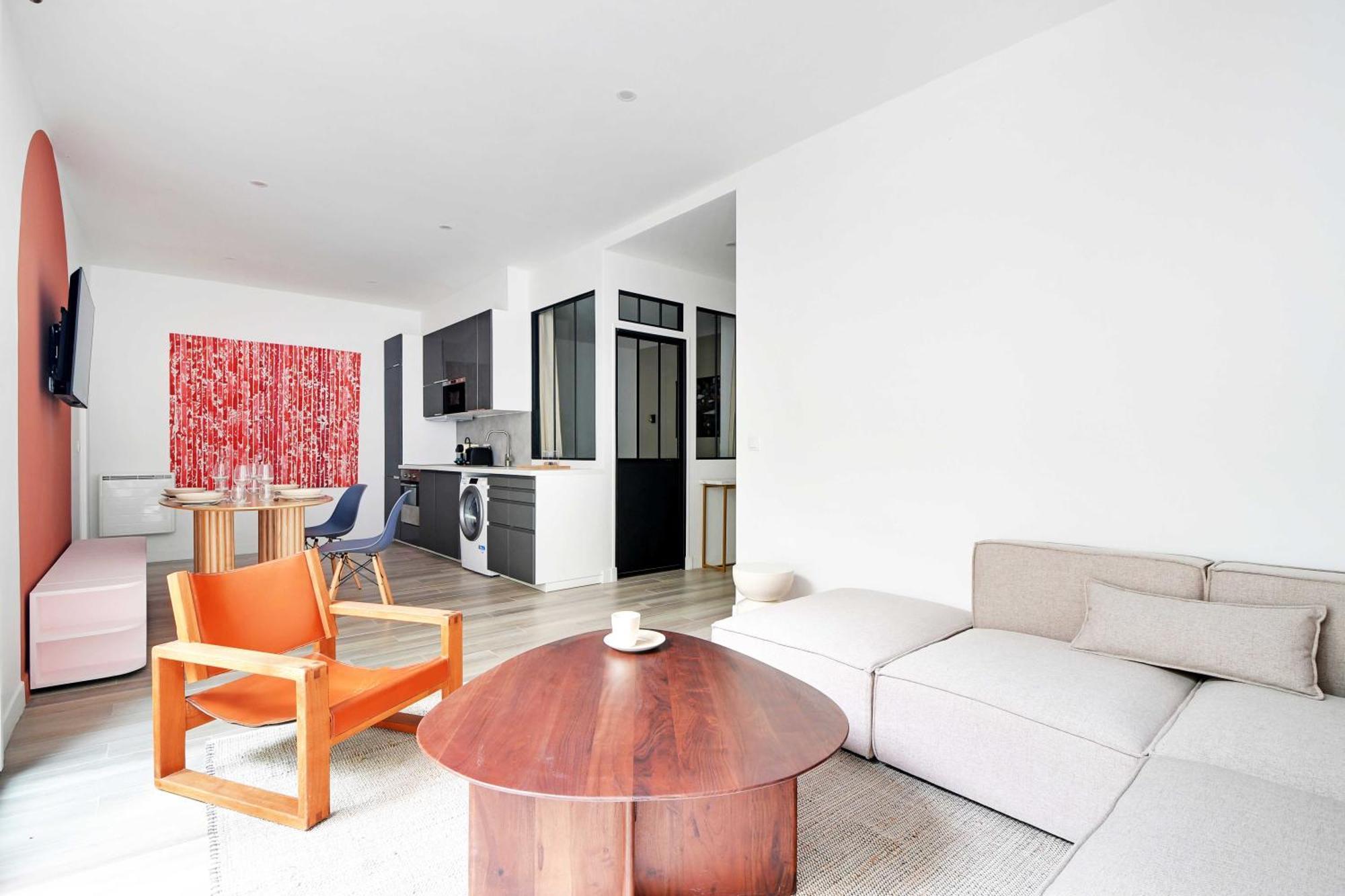 Appartement Charming With Patio - 2bd4p - Monceau Park