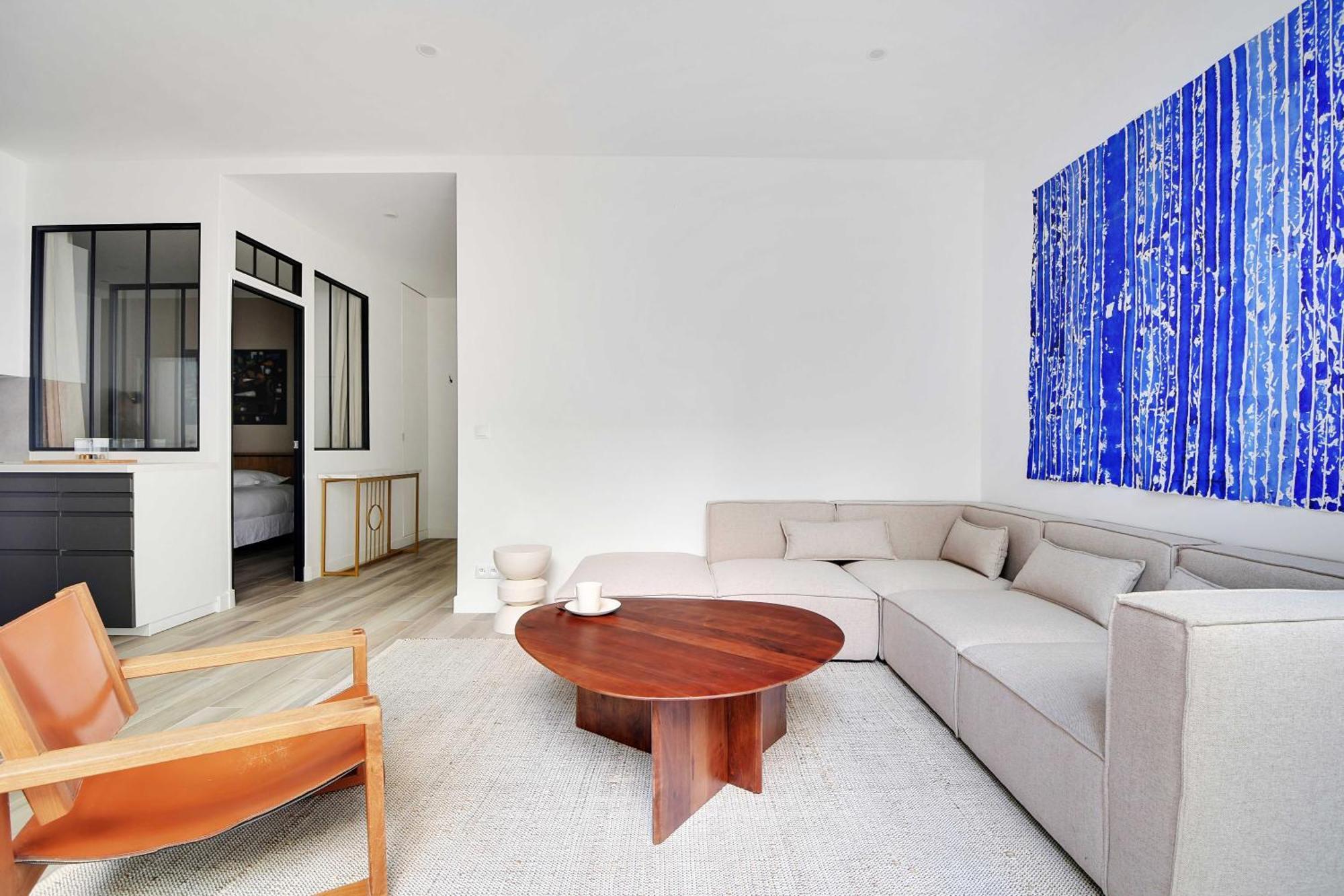 Appartement Charming With Patio - 2bd4p - Monceau Park *